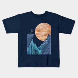 The View of Jupiter from Europa Kids T-Shirt